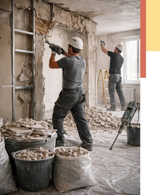 Демонтажные работы в Надыме от 2802 руб. — услуги и цена под ключ | ОТДЕЛОЧНИК-Ндм