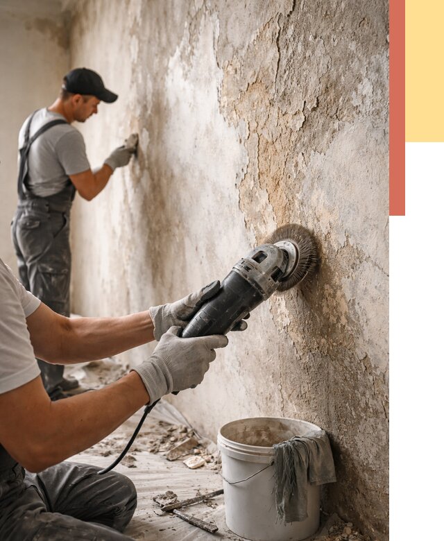 Снятие и удаление краски со стен в Надыме от 2179 руб. — ОТДЕЛОЧНИК-Ндм