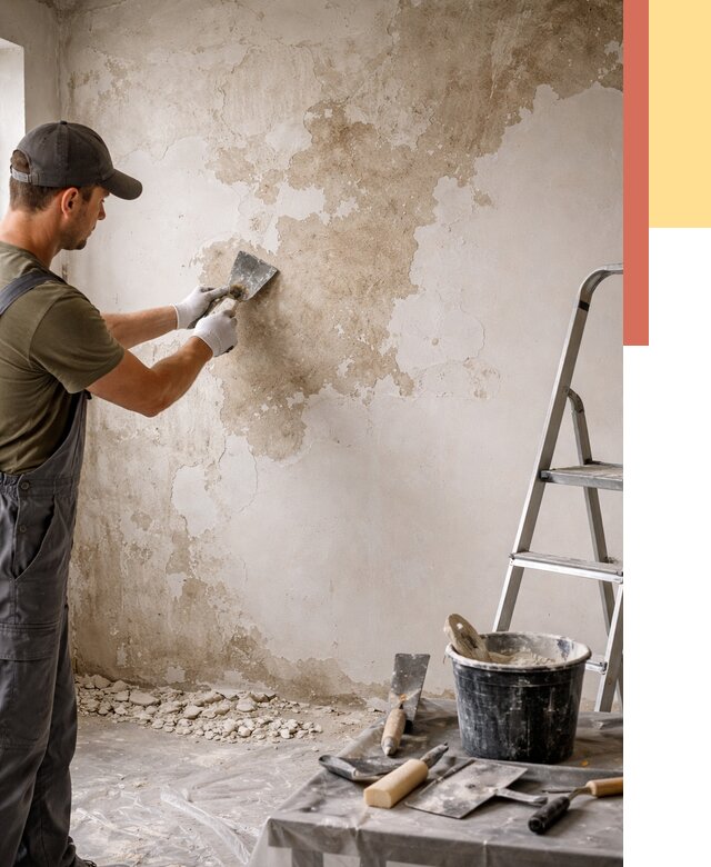 Снятие старой шпаклевки в Надыме от 1920 руб. — быстро и недорого | ОТДЕЛОЧНИК-Ндм