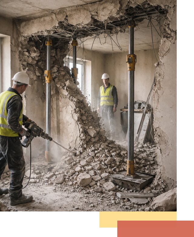 Снос несущих стен в Надыме с гарантией безопасности и качества