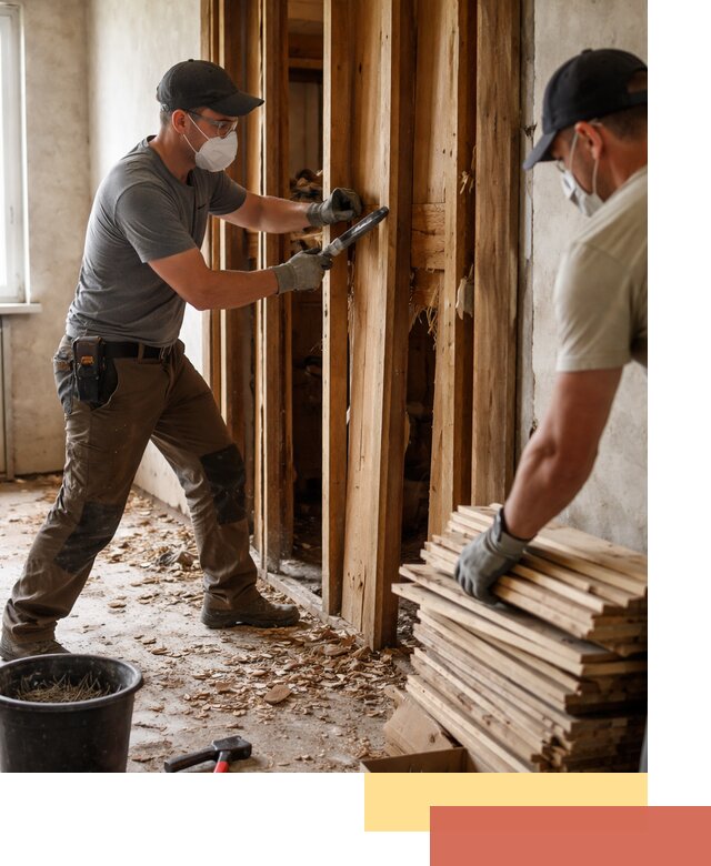 Демонтаж деревянных перегородок в Надыме быстро и аккуратно