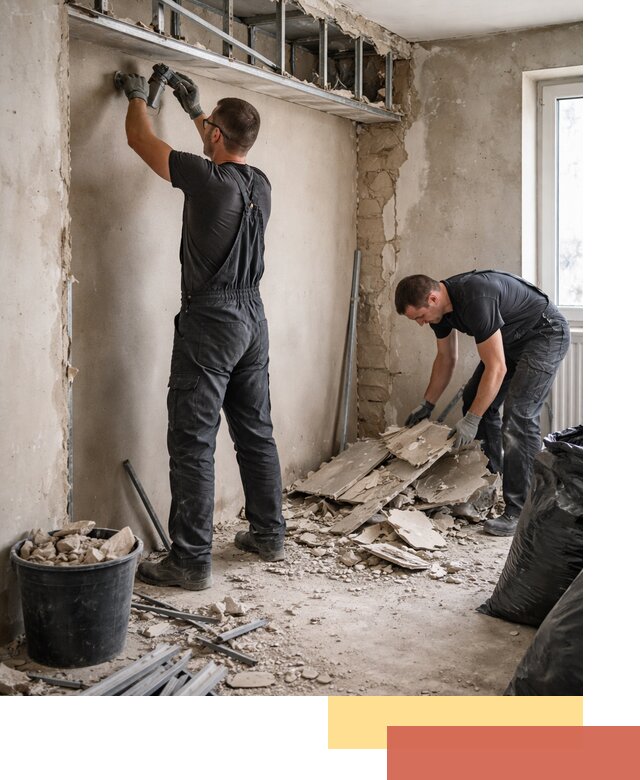 Демонтаж короба из гипсокартона в Надыме быстро и аккуратно