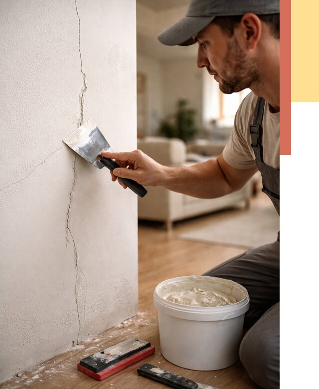 Заделка трещин и сколов в Надыме от 2543 руб. — быстро и недорого | ОТДЕЛОЧНИК-Ндм