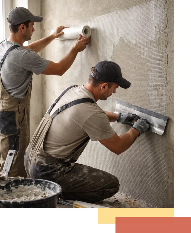 Армирование стен стеклосеткой в Надыме для прочной отделки