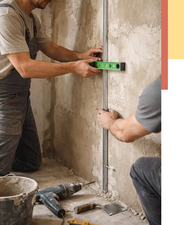 Установка штукатурных маяков в Надыме от 7265 руб. — быстро и недорого | ОТДЕЛОЧНИК-Ндм