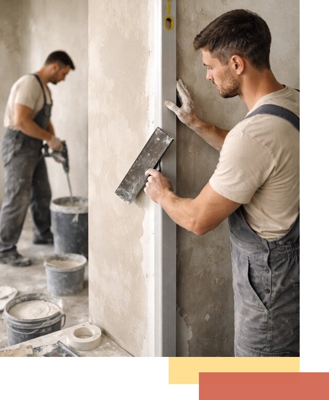 Выведение углов стен в Надыме: монтаж и оштукатуривание