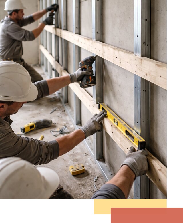 Устройство обрешетки под панели в Надыме