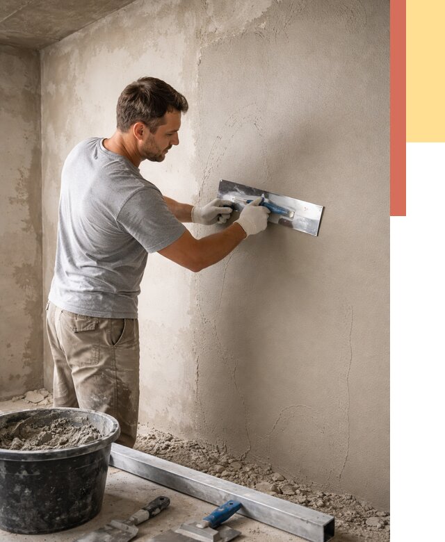 Штукатурка стен без маяков в Надыме от 7472 руб/м2 — услуги и цена | ОТДЕЛОЧНИК-Ндм