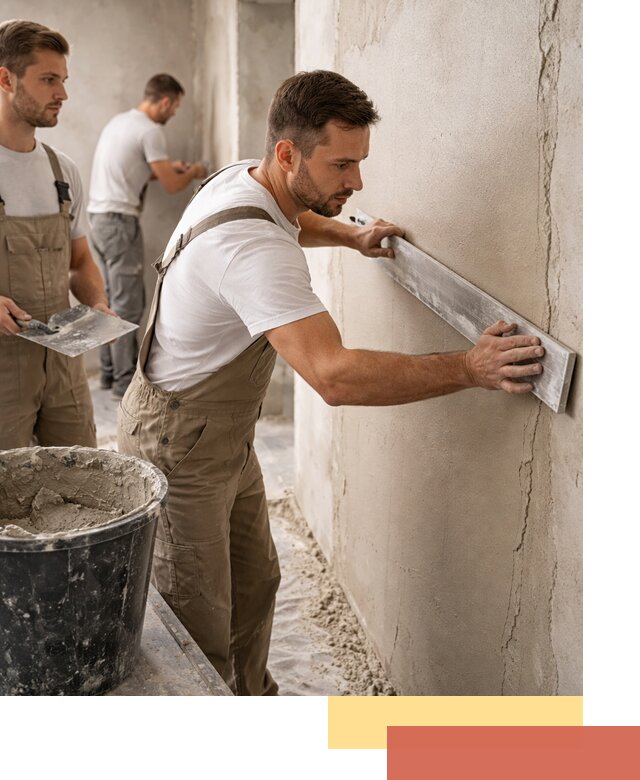 Штукатурка стен без маяков в Надыме быстро и качественно