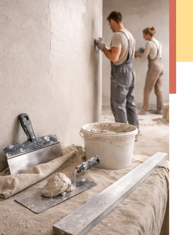 Штукатурка стен гипсовая в Надыме от 4670 руб/м2 — быстро и недорого | ОТДЕЛОЧНИК-Ндм