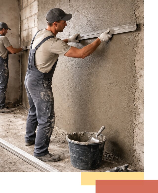 Штукатурка стен цементно-песчаная в Надыме профессионально