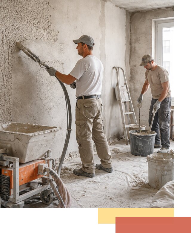 Машинная штукатурка стен в Надыме — быстро и качественно