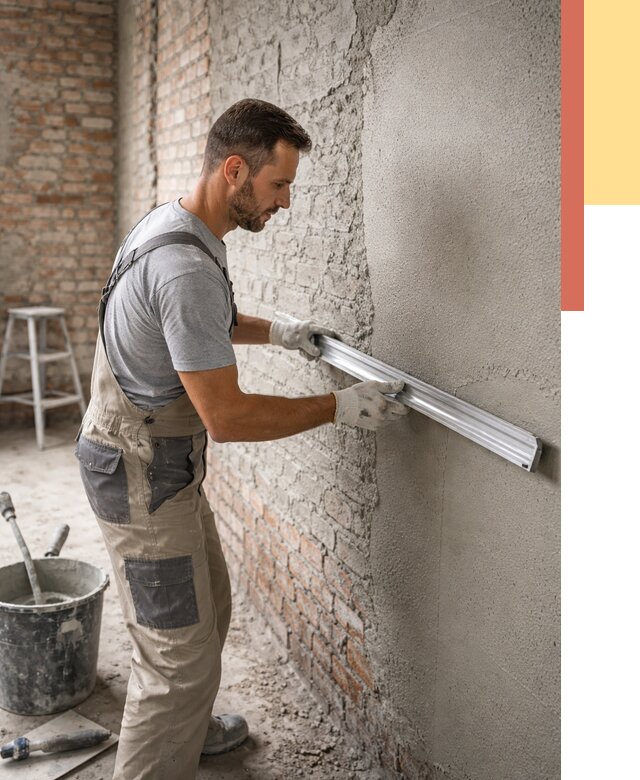 Штукатурка кирпичных стен в Надыме от 4670 руб/м2 — быстро и недорого | ОТДЕЛОЧНИК-Ндм