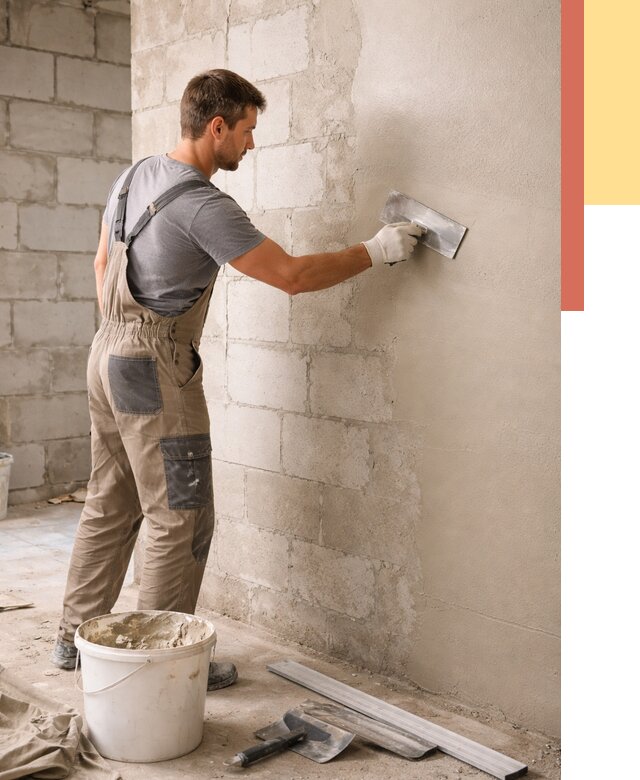 Штукатурка стен из газобетона в Надыме от 2179 руб./м2 — быстро и недорого | ОТДЕЛОЧНИК-Ндм