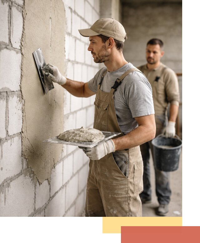 Штукатурка стен из газобетона в Надыме под ключ