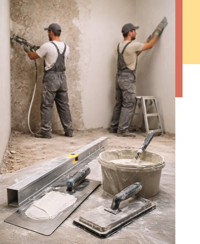 Штукатурка стен под обои в Надыме от 4670 руб./м2 — выравнивание под обои | ОТДЕЛОЧНИК-Ндм