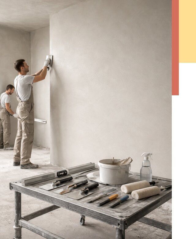 Штукатурка стен под покраску в Надыме от 4670 руб./м² — качественно и недорого | ОТДЕЛОЧНИК-Ндм