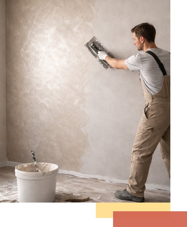 Декоративная штукатурка «Мокрый шелк» под ключ в Надыме