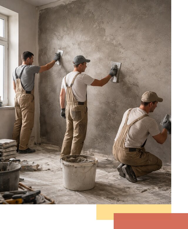 Декоративная штукатурка под бетон в Надыме для стен и потолков