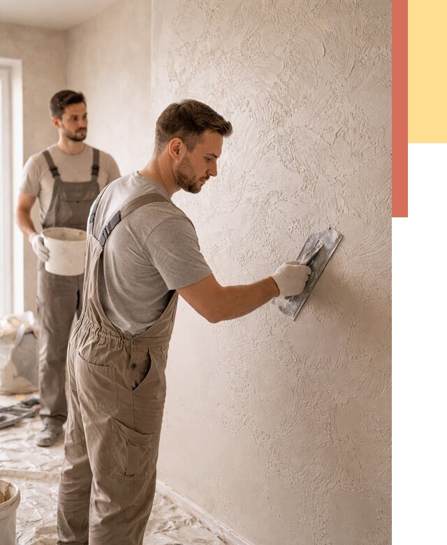 Фактурная штукатурка стен в Надыме от 4359 руб./м² — заказать под ключ | ОТДЕЛОЧНИК-Ндм