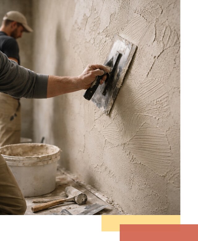 Фактурная штукатурка стен в Надыме — монтаж, отделка, реставрация