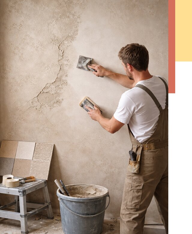 Ремонт декоративной штукатурки в Надыме от 4670 руб. под ключ | ОТДЕЛОЧНИК-Ндм