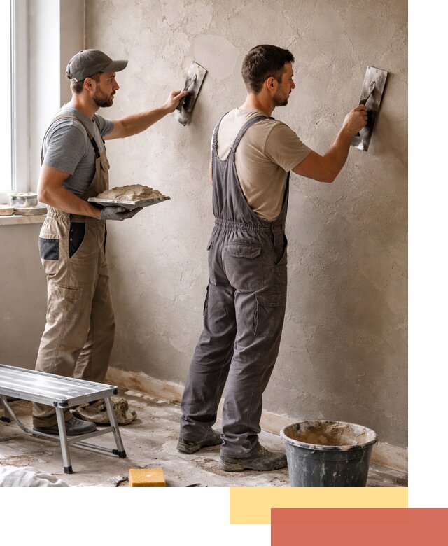 Ремонт декоративной штукатурки и восстановление фактуры в Надыме