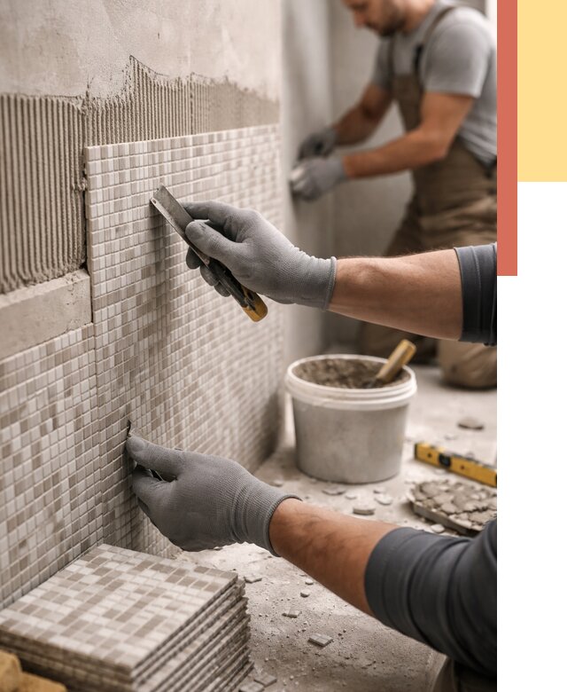 Облицовка стен мозаикой в Надыме от 3321 руб/м2 — укладка мозаики на стены | ОТДЕЛОЧНИК-Ндм