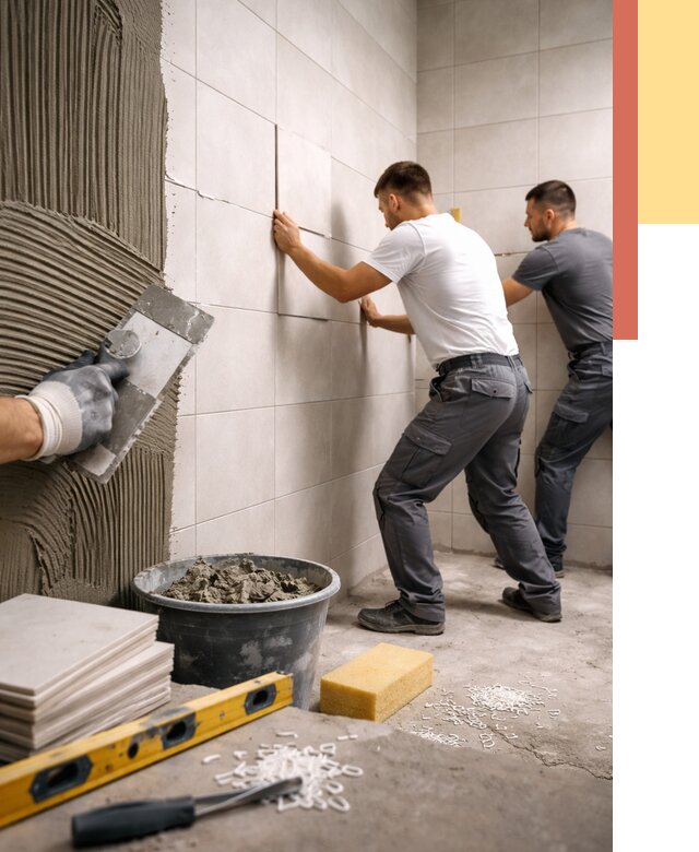 Укладка плитки на стены в Надыме от 882 руб. — качественно и недорого | ОТДЕЛОЧНИК-Ндм