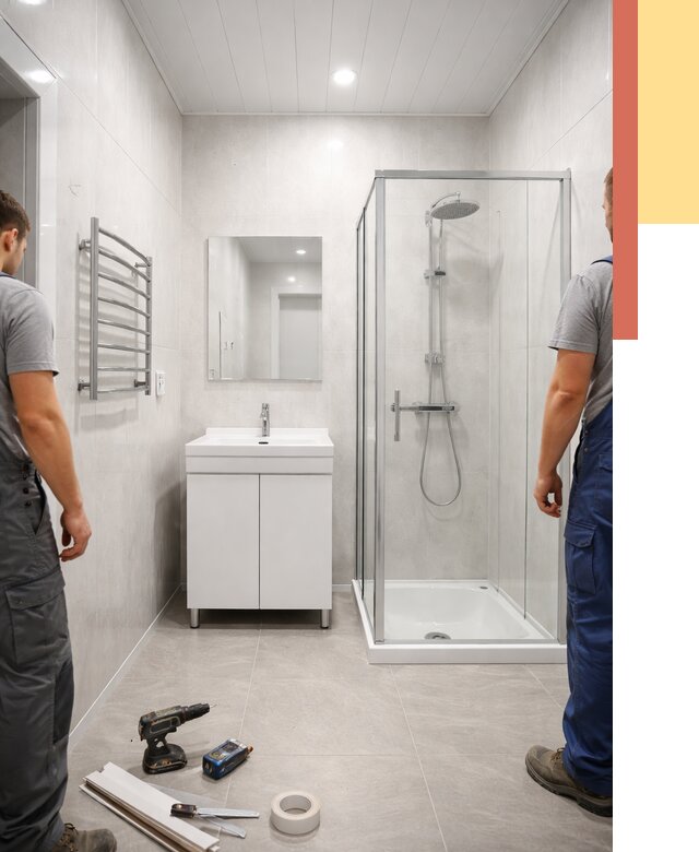 Отделка ванной комнаты панелями ПВХ в Надыме от 4670 руб. за м2 | ОТДЕЛОЧНИК-Ндм