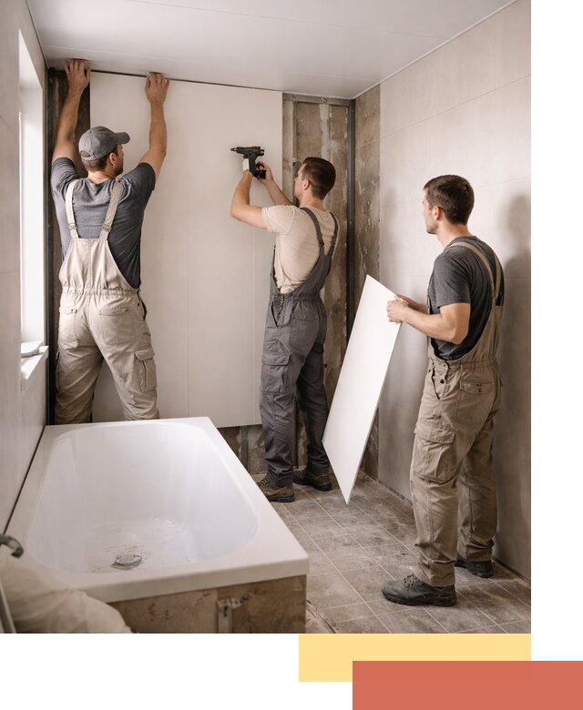 Отделка ванной панели ПВХ профессионально в Надыме