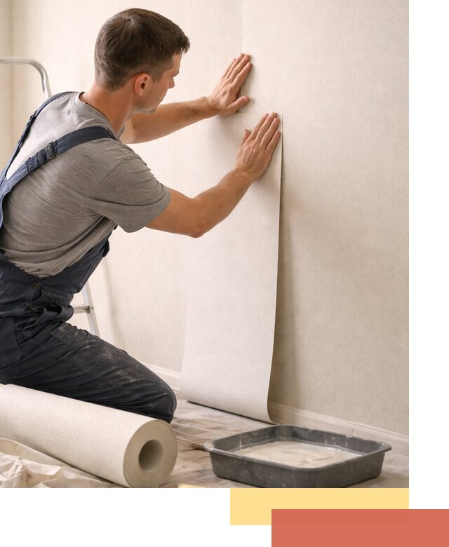 Поклейка флизелиновых обоев в Надыме качественно и быстро