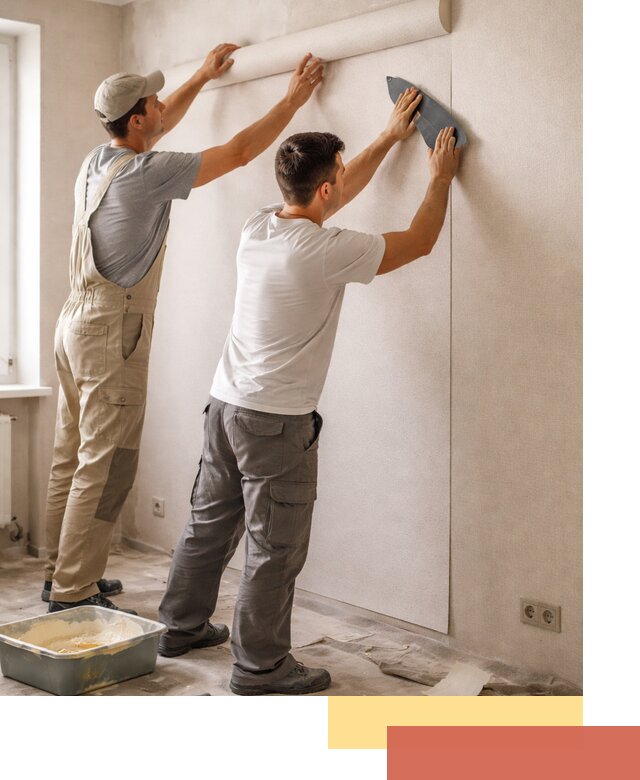 Поклейка виниловых обоев в Надыме профессионально и качественно