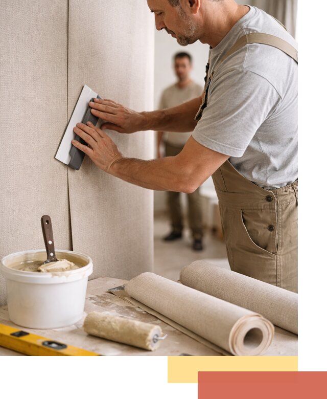 Поклейка текстильных обоев в Надыме профессионально и аккуратно