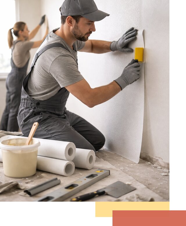 Поклейка стеклообоев профессионально в Надыме