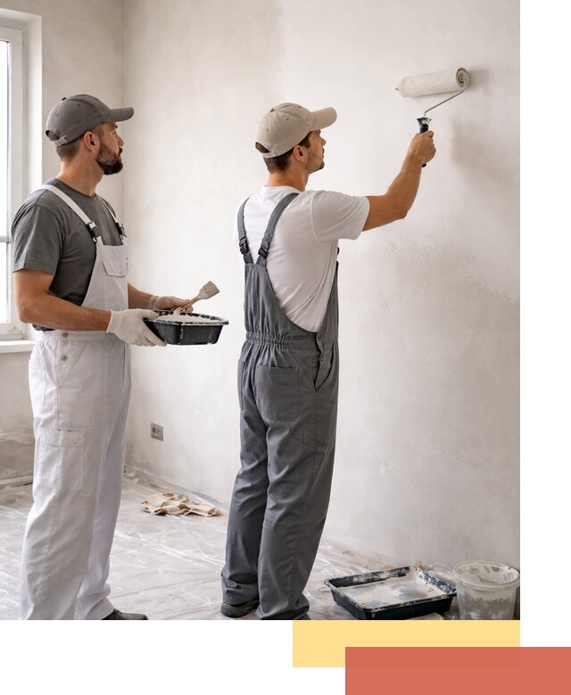 Покраска стен водоэмульсионной краской в Надыме