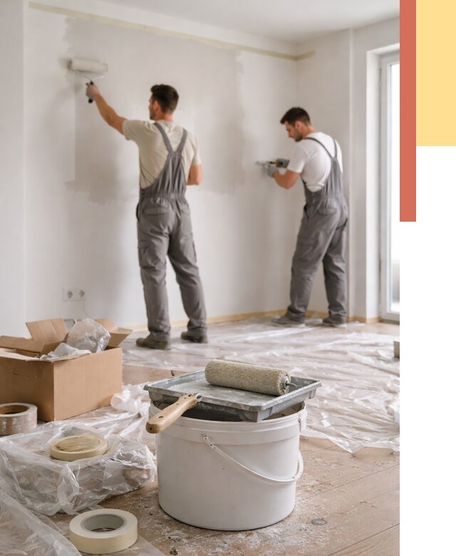 Покраска стен в квартире в Надыме от 2595 руб/м2 — быстро и недорого | ОТДЕЛОЧНИК-Ндм