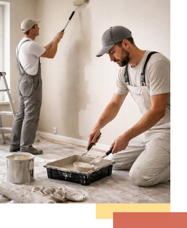 Покраска стен в квартире в Надыме — профессионально и аккуратно