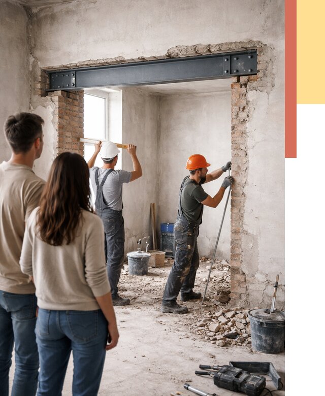 Усиление проема в стене в Надыме от 9859 руб. — усиление дверного проема металлоконструкцией | ОТДЕЛОЧНИК-Ндм