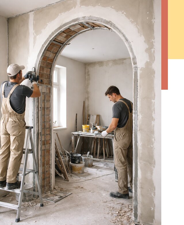 Устройство арочного проема в Надыме от 9859 руб. под ключ — быстро и недорого | ОТДЕЛОЧНИК-Ндм