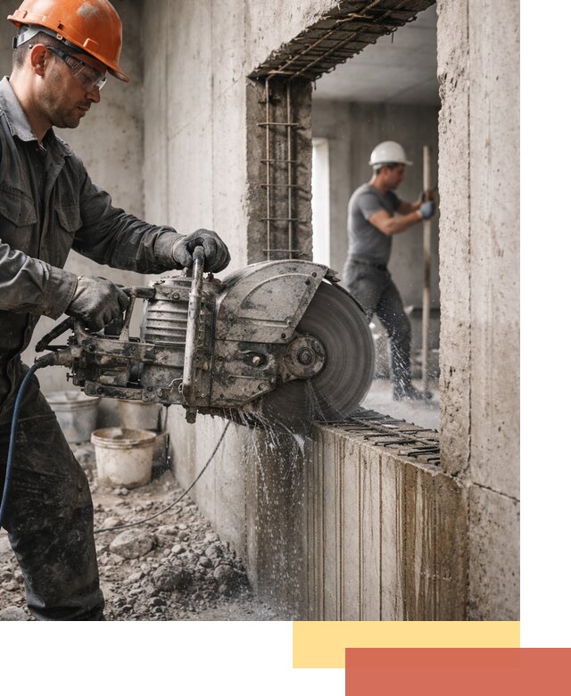 Алмазная резка проемов в Надыме быстро и точно