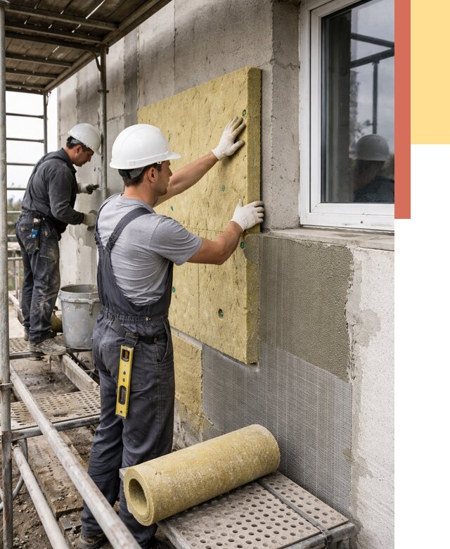 Утепление стен в Надыме от 4463 руб. под ключ — быстро и недорого | ОТДЕЛОЧНИК-Ндм