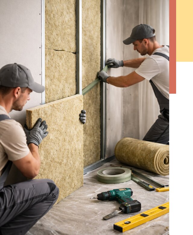 Шумоизоляция стен в Надыме под ключ от 1920 руб. | ОТДЕЛОЧНИК-Ндм