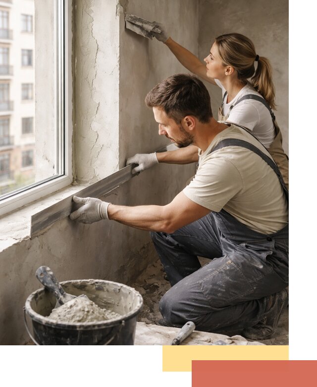 Штукатурка откосов дверей и окон профессионально в Надыме