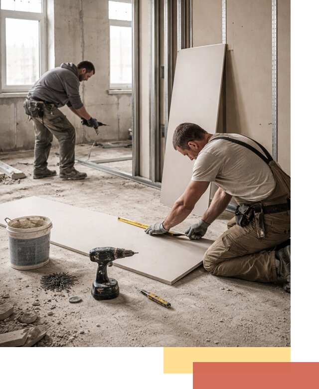 Кладка перегородок из ПГП под ключ в Надыме