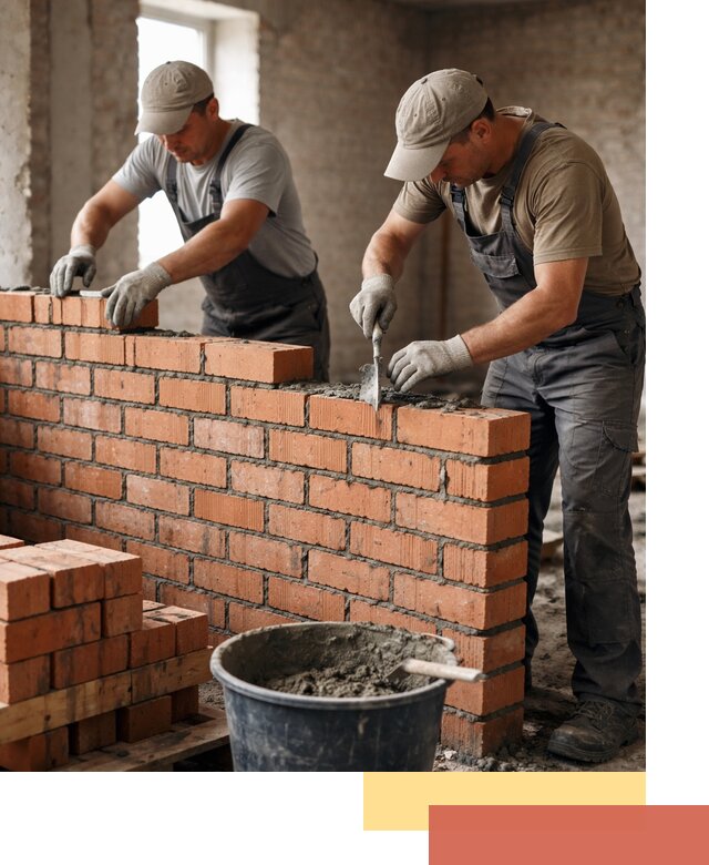 Кладка кирпичных перегородок под ключ в Надыме