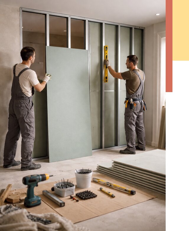 Перегородка из влагостойкого гипсокартона в Надыме от 4981 руб. — монтаж под ключ | ОТДЕЛОЧНИК-Ндм