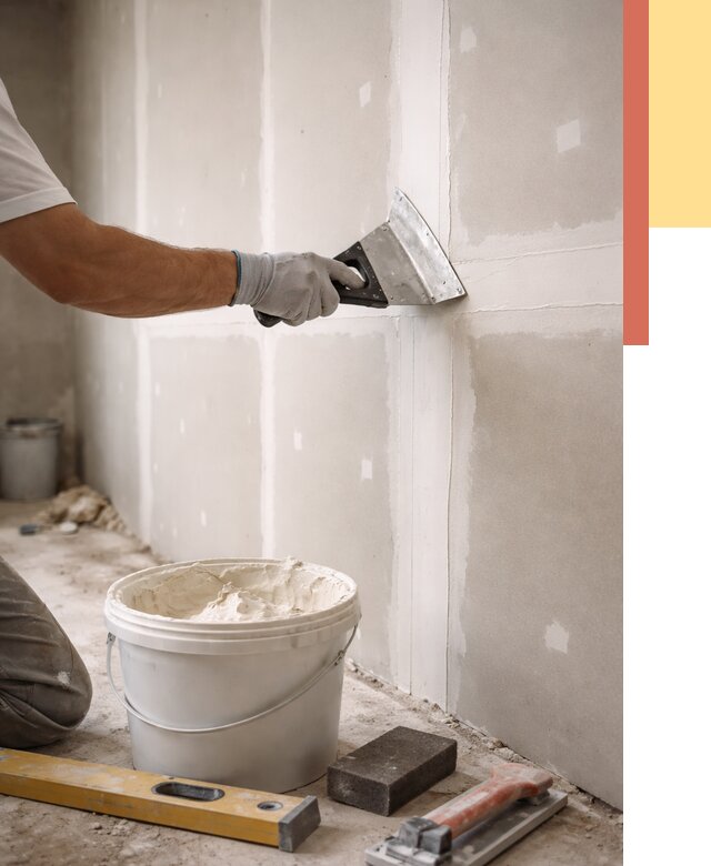 Шпаклевка перегородок из гипсокартона в Надыме от 2595 руб. — услуги ОТДЕЛОЧНИК-Ндм