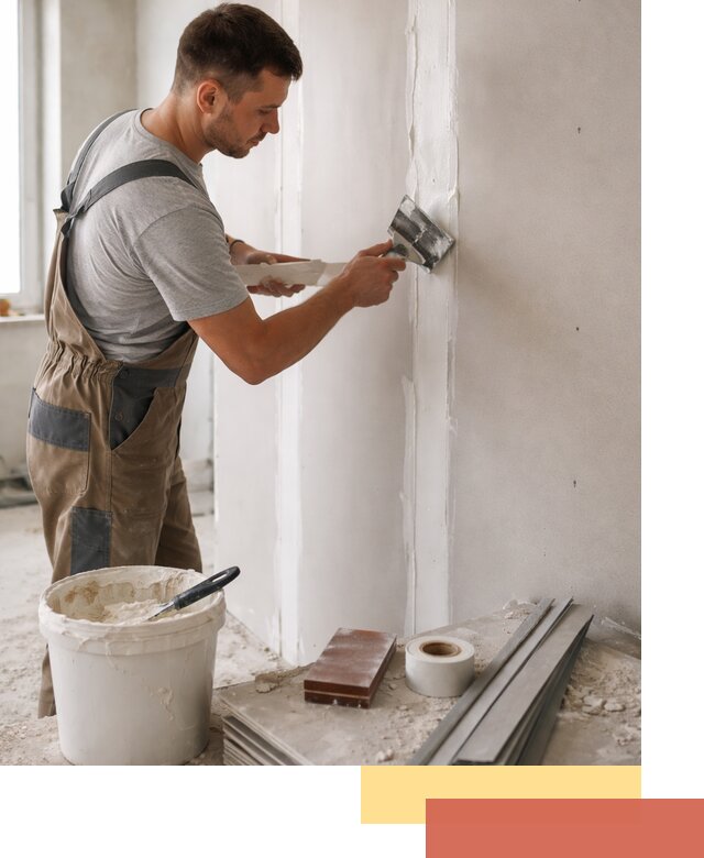 Шпаклевка перегородок из гипсокартона в Надыме качественно и быстро