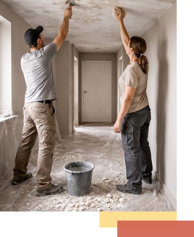 Удаление побелки с потолка в Надыме — быстро и аккуратно